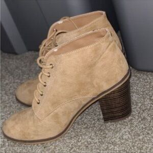 Lulus Suede Lace Up Women’s Ankle Boots